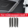 For Volkswagen Golf 7 Gti R Gte Gtd Mk7 2013-2019 Interior Door Handle Cover Carbon Fiber Decor Strip Stickers Car Accessories