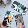 Чехол для телефона Rangiku Bleach Manga для IPhone 14 13 12 11 XS X 8 7 6 Plus Mini Pro Max SE 2022, черный стеклянный чехол из поликарбоната и ТПУ