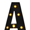 LED Marquee Letter Light Lighted Black Up Alphabet Sign for Decoration Decor