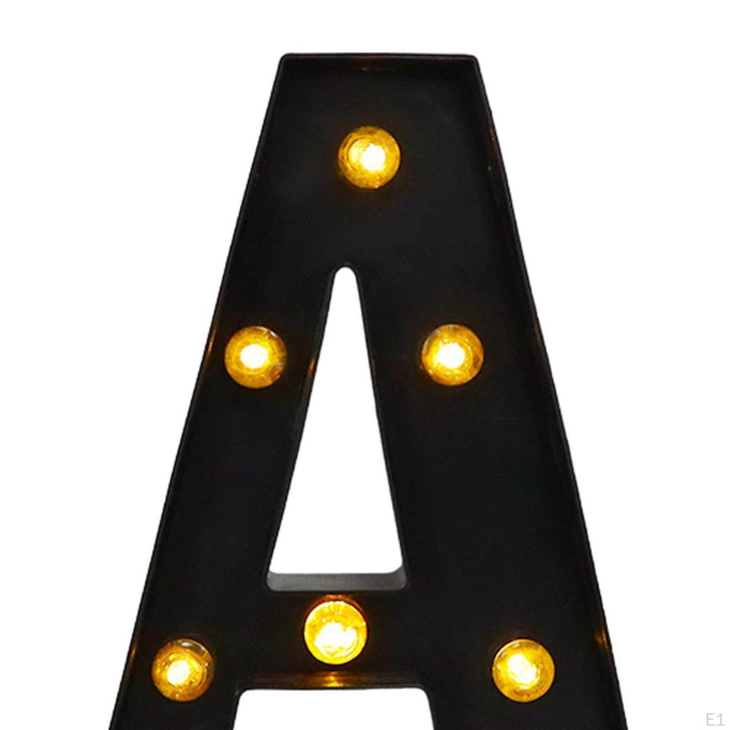 LED Marquee Letter Light Lighted Black Up Alphabet Sign for Decoration Decor