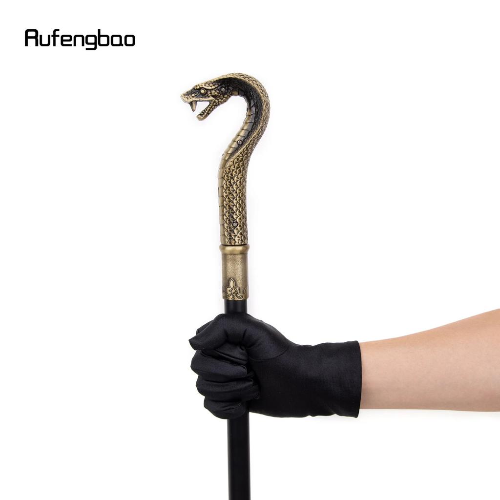 Bronze Luxury Snake Handle Fashion Walking Stick for Party Decorative Walking Cane Elegant Crosier Knob Walking Stick 93cm