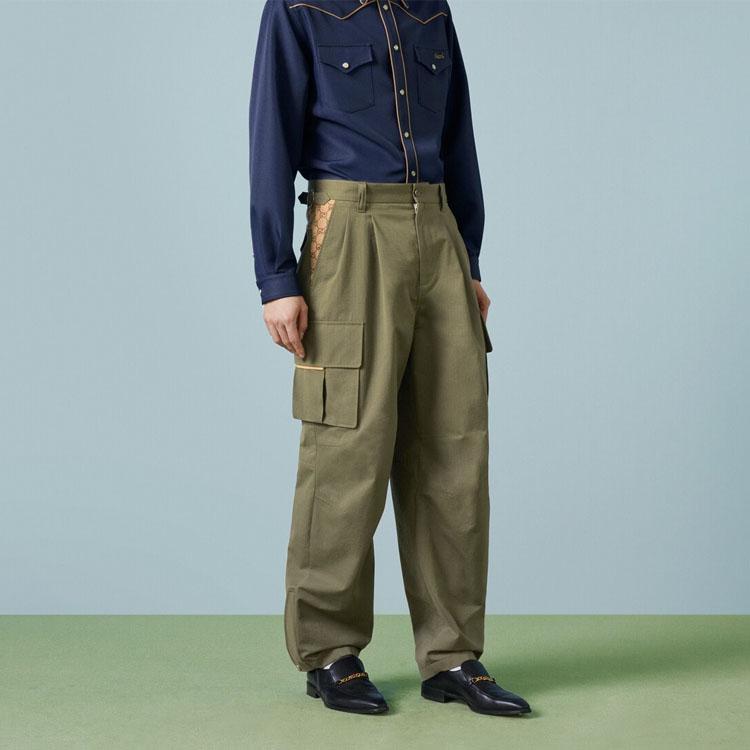 Gucci Широкие брюки-карго Gg 751436-ZANW6-3550