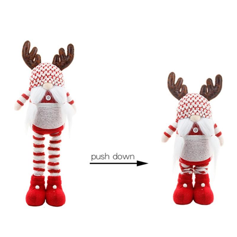 Рождественский гном олень шведский Томте гном с выдвижными пружинными ножками Декор X3UC