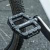 ROCKBROS велосипедные плоские легкие MTB шоссейные нейлоновые большие BMX левые и правые педали, педали, педали, велосипед, волокно, площадь, противоскользящие, 9/16" (черный)