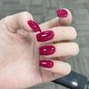 24 шт./компл. быстрые ногти розово-красные накладные ногти глянцевый носимый маникюр DIY готовые наклейки для ногтей