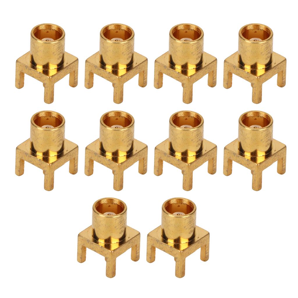 10PCS MCX Socket PCB Soldering Board End Jacks 4 Pin Female Connector OFC Material 50ohms