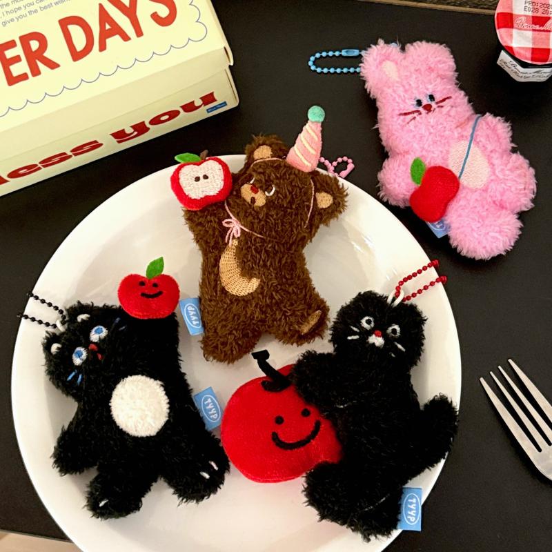 Кавайная Мультяшная Плюшевая Животная Кукла Брелок Подвеска для Рюкзака Подвеска Декор Мультяшная Плюшевая Набивная Кукла Игрушка Подарок