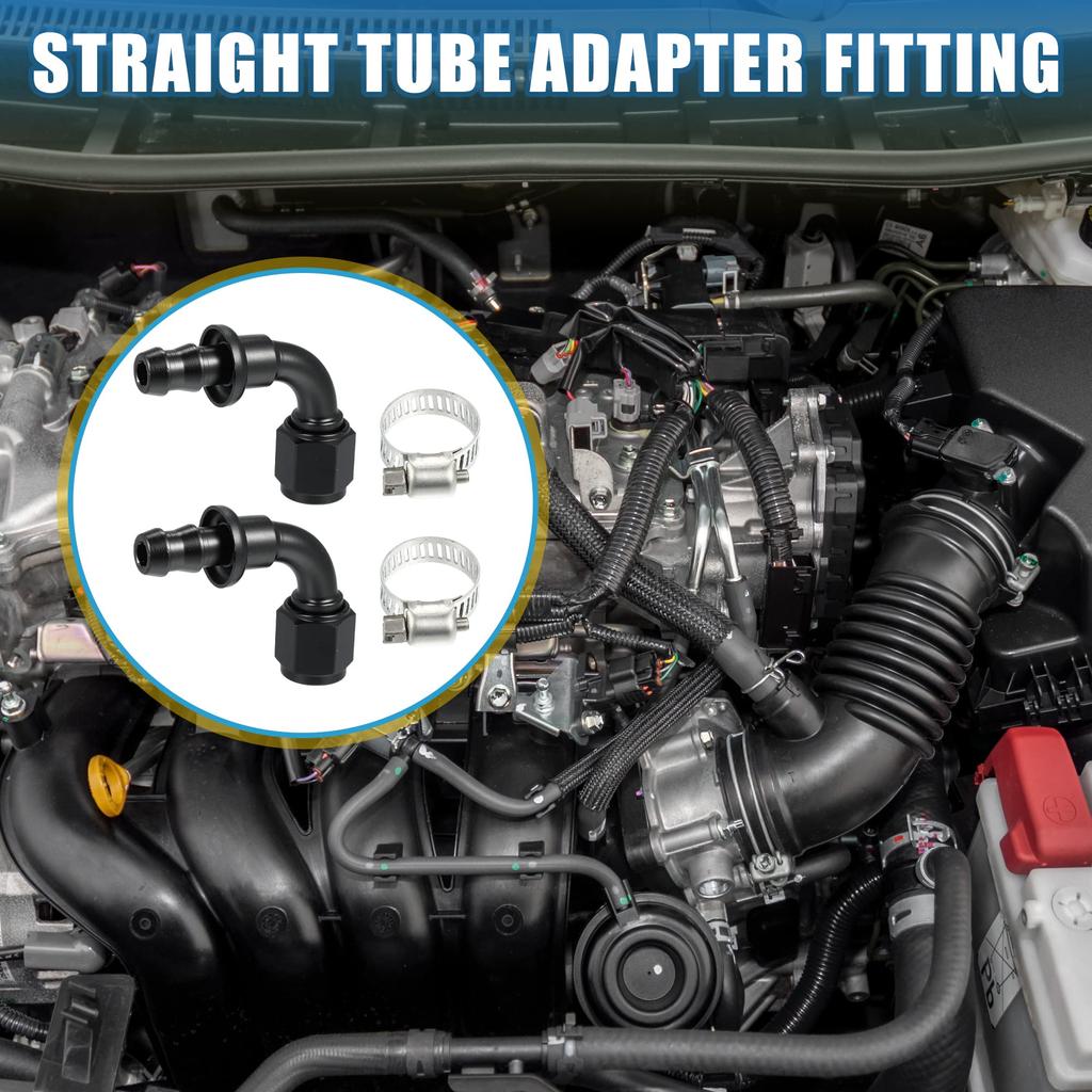 Фитинг для шланга ABSOPRO, фитинг-адаптер, фитинг для шланга для автомобиля, 90 градусов