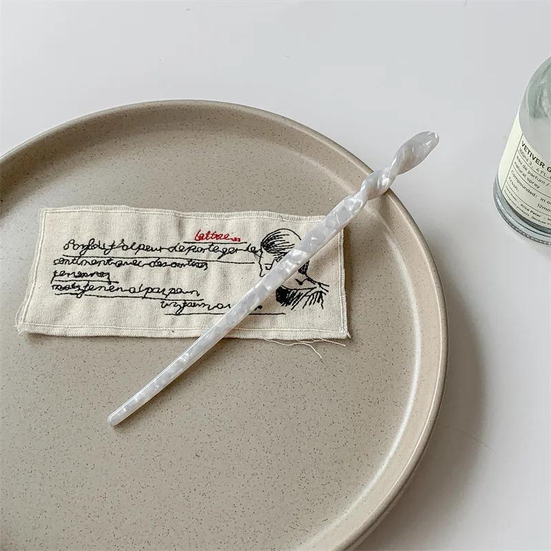 Смола Палочка для волос Китайский стиль Ханфу Мраморный узор Ретро Заколка Женские Традиционные украшения для волос Подарок для нее