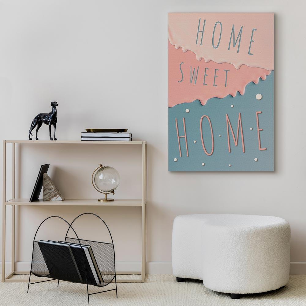 Obraz - Napisy: Home Sweet Home (1-Częściowy) Pionowy