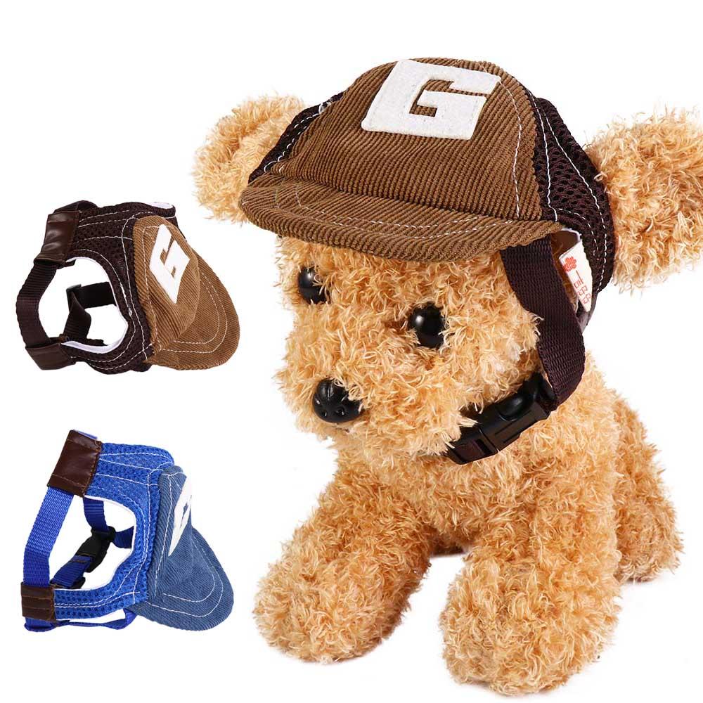 Dogs With Ear Holes Breathable Sports Hiking Sun Hat Pet Accessories Dog Baseball Cap Summer Hat