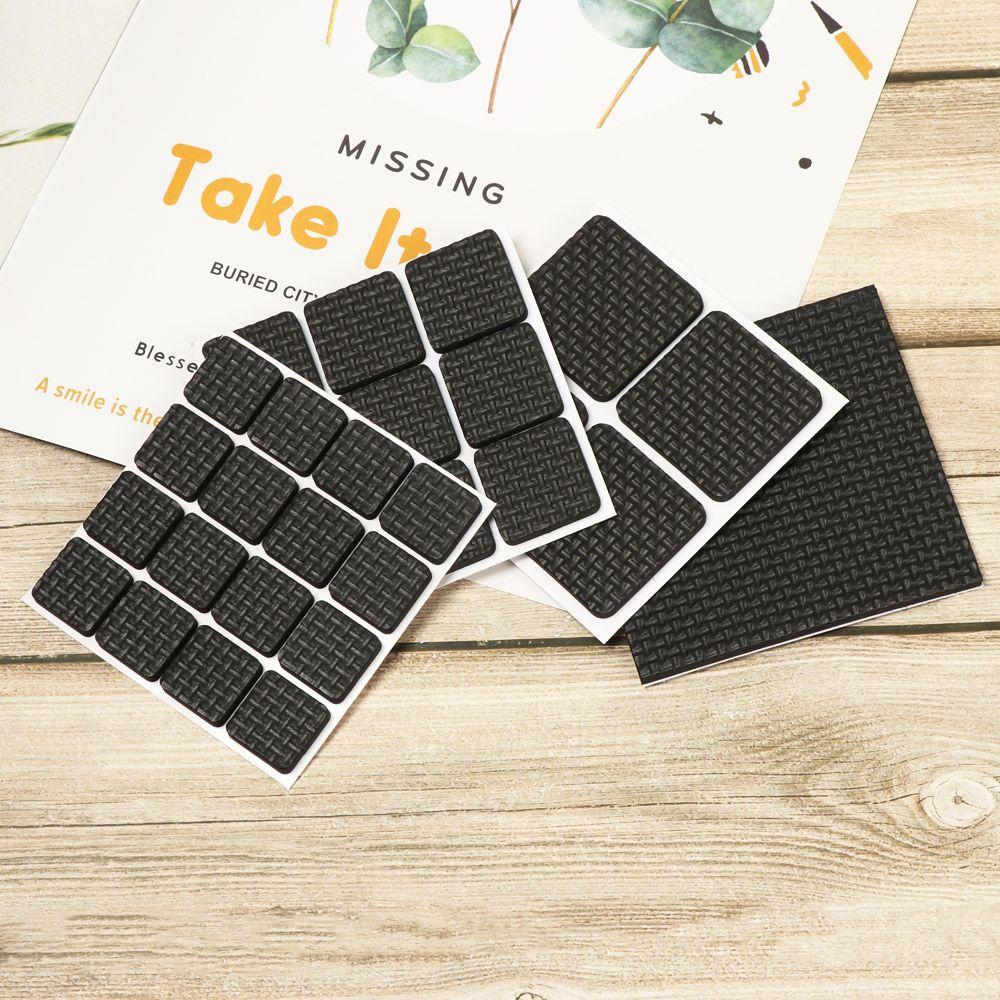 1/4/9/16 шт. Черные Поролоновые Накладки на Ножки Мебели Самоклеящиеся Квадратные Круглые Чехлы на Ножки Стола Стула Дивана Противоскользящий Коврик Защита Пола