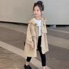 Девочкин плащ-тренч с капюшоном в британском стиле от Yuanyuan Princess