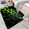 3D Personalized Honeycomb Grid Pattern Carpet for Living Room Bedroom Bedside Floor Mat Sofa Table Area Rugs Home Decor