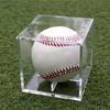 3Pcs Baseball Display Cases High Durability Dustproof Transparent UV Protected Baseball Holder Display Cases