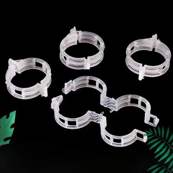 100/200/300 шт. зажимы для поддержки растений, пластиковые белые, зеленые, садовые зажимы для растений, фиксатор для баклажанов, зажимы для томатов, зажимы для виноградной лозы, простой в использовании инструмент