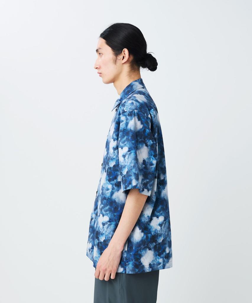 Patterned Shirt Mori Tops Shirt Long Sleeve NAVY M [Snow Peak] SH-26SU011 Men's Women's