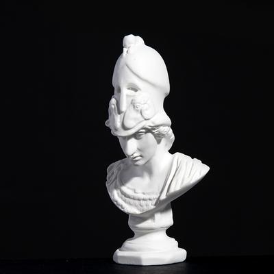Мини-статуя Афины из гипса, греческий бюст, статуя, домашний декор, сувениры для художников, фигурка из греческой мифологии, полимерные скульптуры, подарки