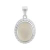 Silver Pendant with Cubic Zirconia, Mother-of-pearl (60002278)