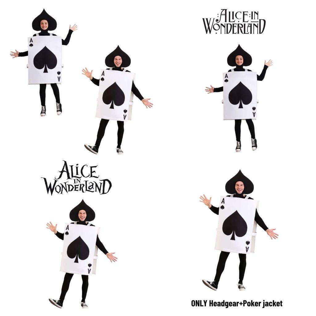 Unique And Trendy Halloween Costume Cosplay Poker Jumpsuit For Men And Women