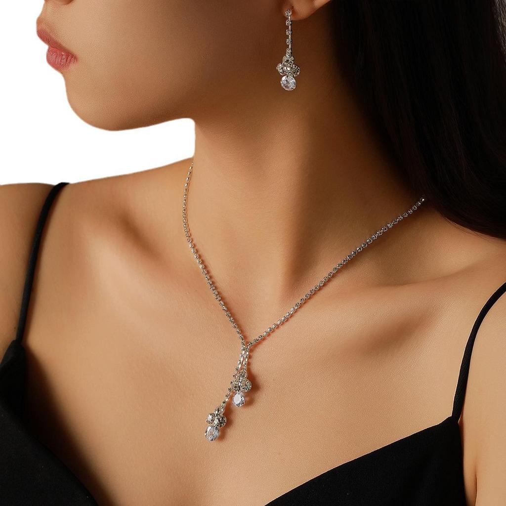 Роскошный набор ожерелий с кисточками из бриллиантов: Элегантная европейская и американская мода