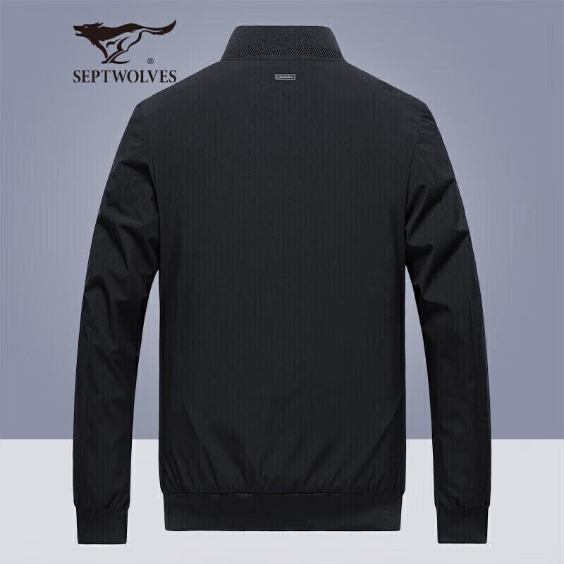 SEPTWOLVES Мужская куртка в стиле business casual с бейсбольным воротником