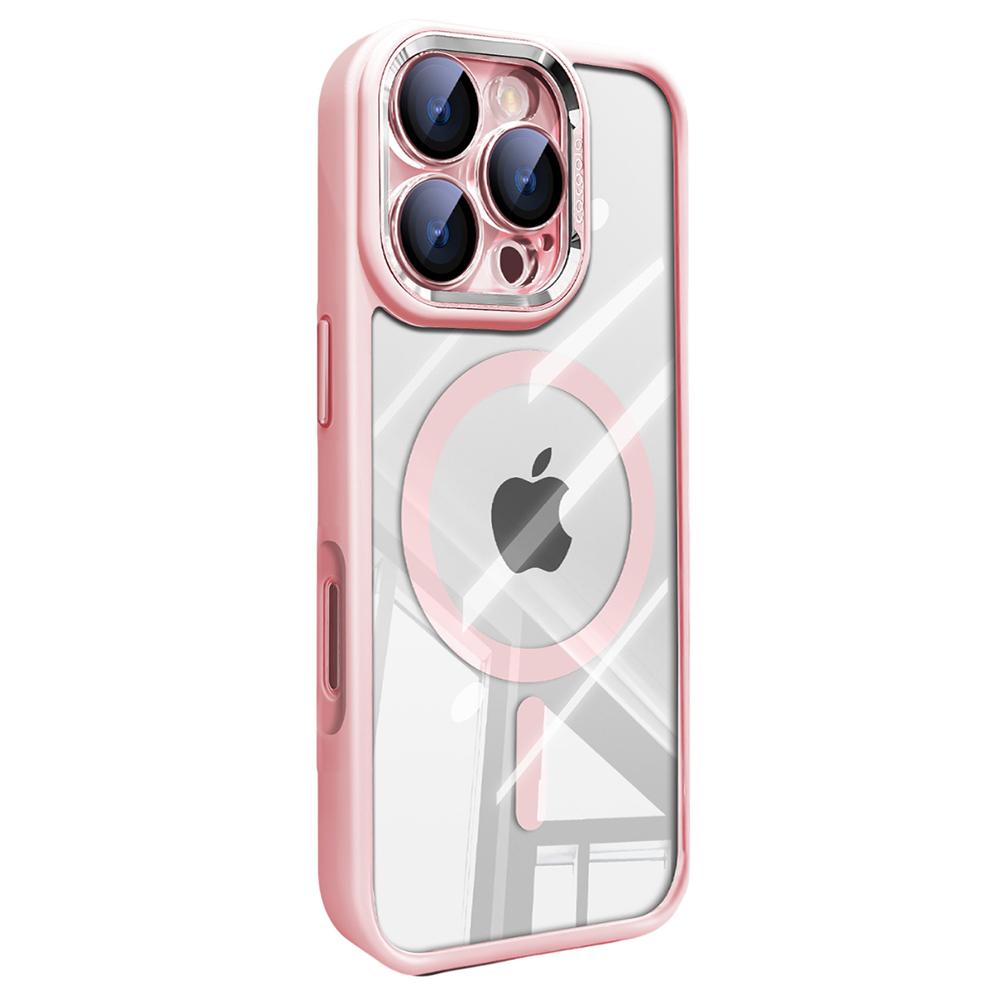 For iPhone 16 Pro Max Case Compatible with MagSafe PC+TPU Phone Cover with Detachable Camera Lens Film
