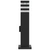 Path Lights with Socket 3 pcs Black 50 cm Aluminum