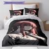 Makima Pattern Bedding,Quilt Set Quilt Cover Pillowcase Home Birthday Gift(1 * duvet cover + 2 * pillowcase, without core)