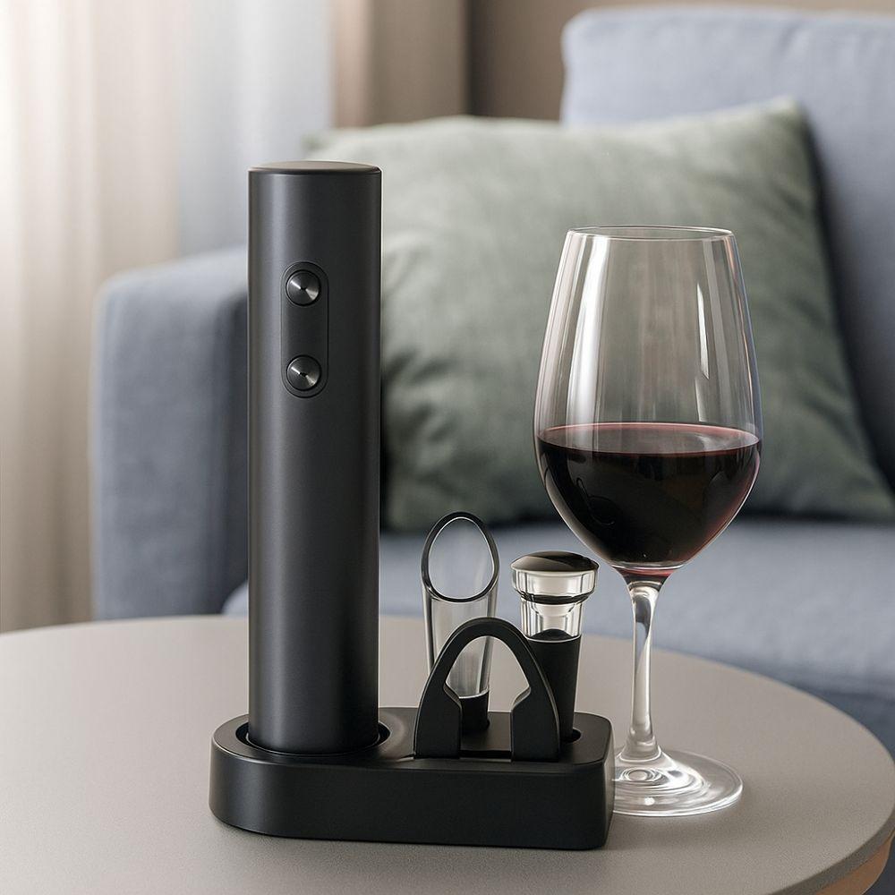 Многоразовый автоматический открыватель для вина на батарейках, электрический штопор для дома