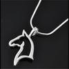 Fashion Cute Animal Horse Pendant Necklace For Women Dainty Silver Color Chain Clothing Costume Jewelry Accessories Wholesale