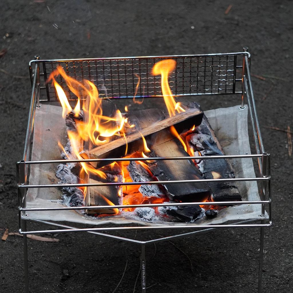 NANGGEAR Кемпинговый костер-ростл 415 мм костер-гриль-ростл жесткий тип (Nanko Gear) 11310-Л (MTG-HL)