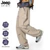 JEEP SPIRIT Men's Casual Wide-Leg Cargo Pants