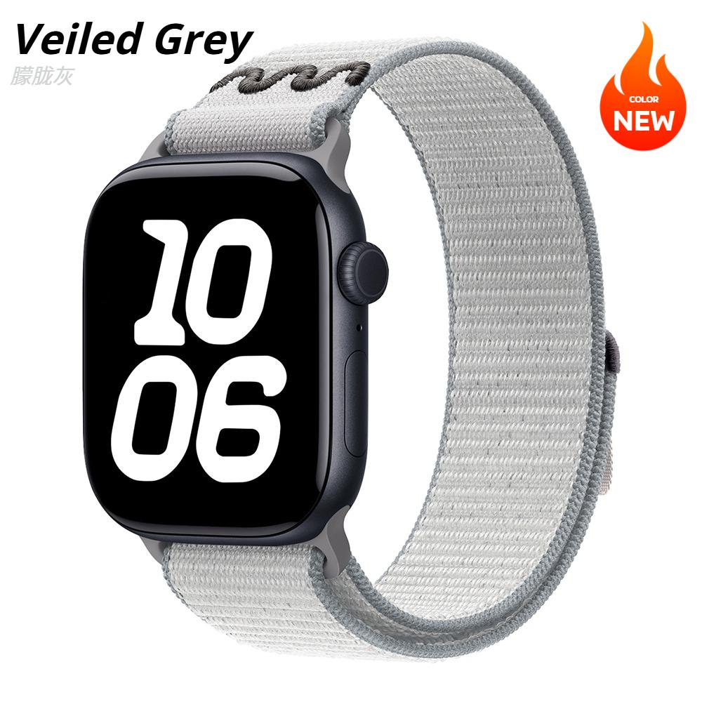 Нейлоновый ремешок-петля для Apple Watch 45 мм 44 мм 46 мм 40 мм 41 мм 38 мм 42 мм Correa Браслет iWatch Серии 11 10 6 Se 7 8 9 Ultra 3 2 49 мм