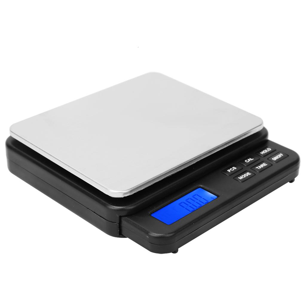 High Digital Kitchen Scale Electric Weighing Scale with Blue Backlit Display 1000g/0.
