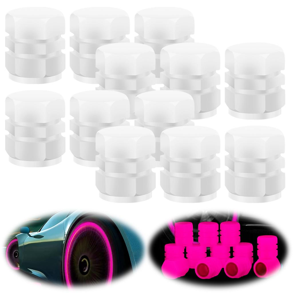 Флуоресцентные ночные светящиеся колпачки клапанов автомобильные светящиеся колпачки клапанов шин крышка штока клапана авто флуоресцентный декор грузовик внедорожник мотоциклы