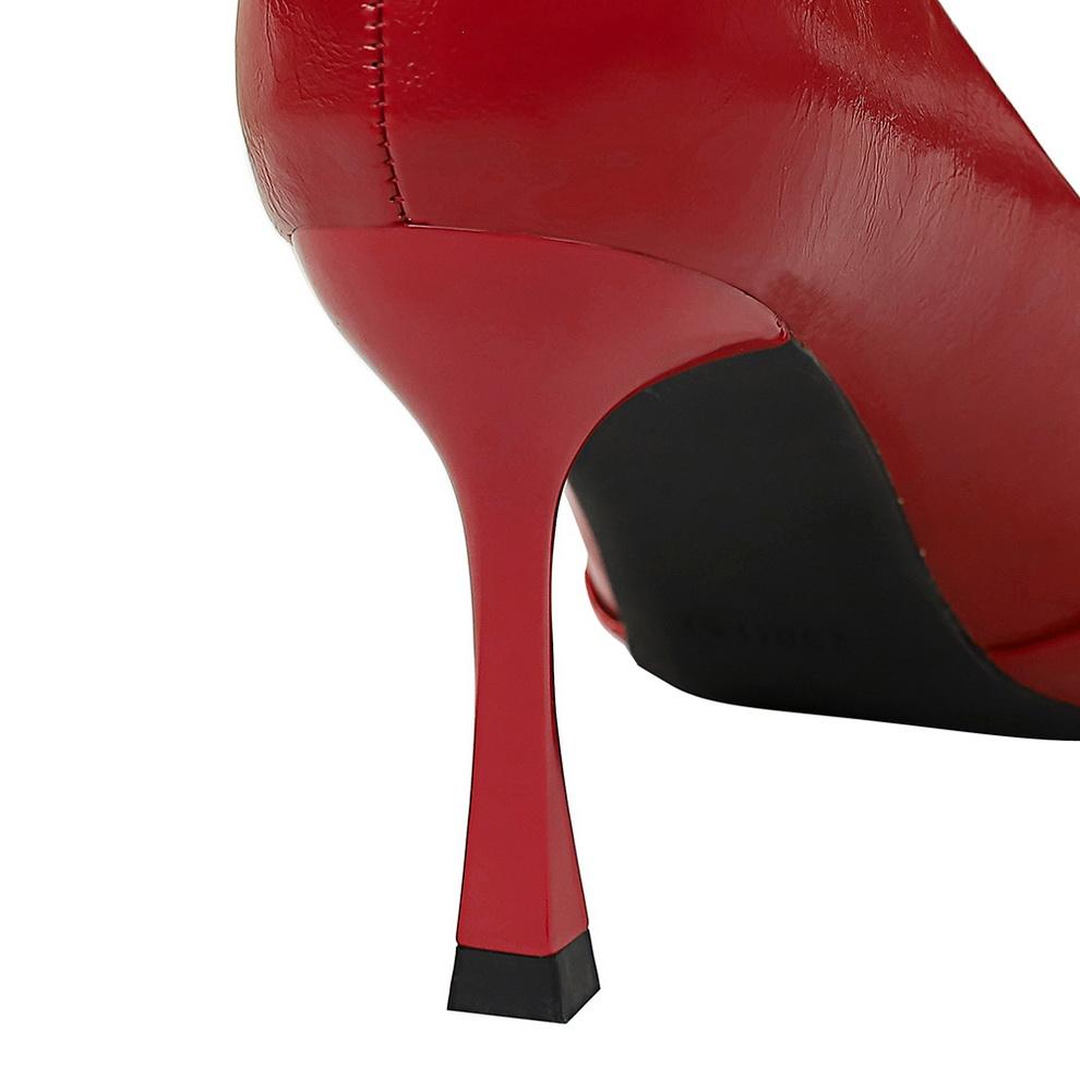 Сексуальные туфли для ночного клуба на тонком каблуке, очень высокие каблуки, женские туфли на высоком каблуке с острым носком и бантом