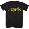 Мужская футболка Anthrax Yellow Name Logo Мерч метал-рок группы Унисекс футболка