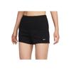 Nike Женские шорты облегающего кроя с высокой талией, однотонные, черные, FN2456-010