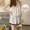 Women's Fairy Princess Nightdress - Summer 2024 Sweet Ruffled Short-Sleeve White Pajamas