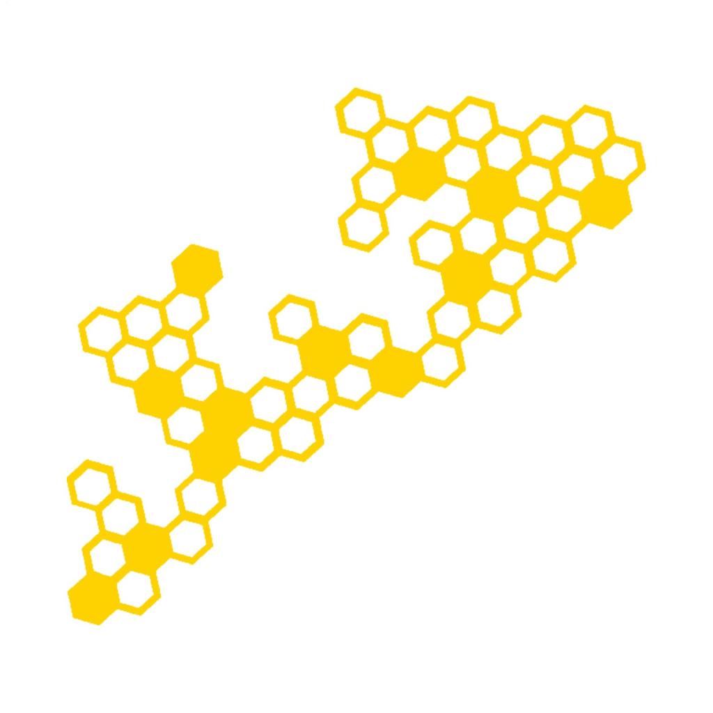 Мотоциклетные наклейки и декали, Мотоциклетные шестиугольные наклейки | Мотоциклетные модифицированные сотовые наклейки Vista Printed