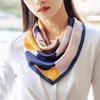 Silk Scarf for Women Soft Breathable Fashionable Neck Collar with Colorful Print Perfect for Parties Commutes
