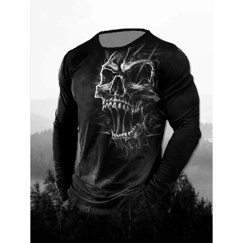 Мужская футболка с 3D-принтом в виде льва, повседневная, удобная, с длинным рукавом, модная одежда