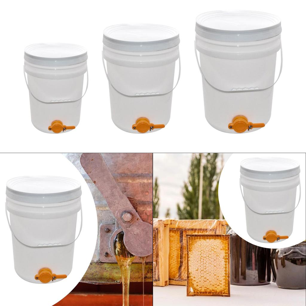 Ведро для меда Пчеловодческие принадлежности белое удобное в использовании большое
