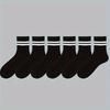 5pairs of Couple Socks Simple Casual Black and White Striped Socks Breathable Middle Tube Socks High Quality School Socks