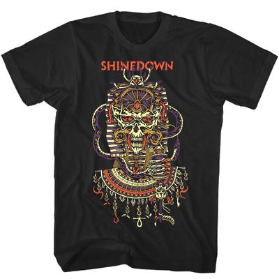Shinedown Planet Zero Футболка Мужская Рок-н-ролл Группа Классическая Футболка Черная