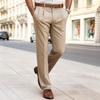 Мужские прямые брюки классического кроя свободного облегания Business Casual с драпировкой для молодых и пожилых мужчин