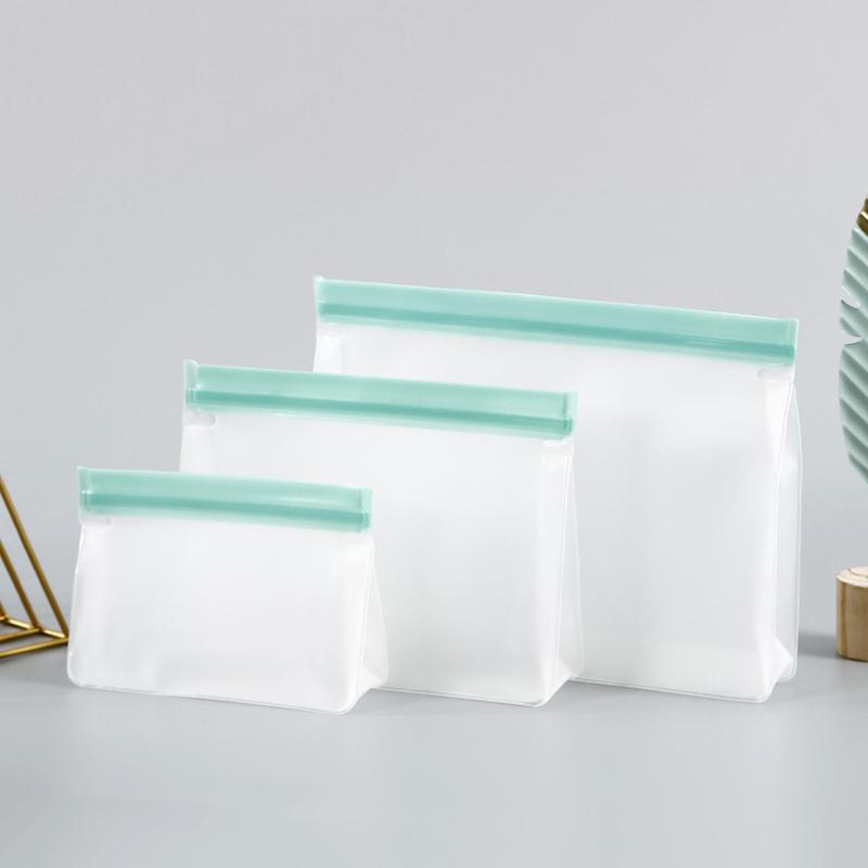 Peva Food Storage Bag Upgrade Герметичный многоразовый силиконовый пакет с застежкой-молнией