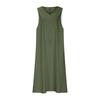 Women Casual Summer Solid Color Tank Sleeveless Dress Hollow Out Loose Beach Dress