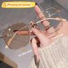 Women's Photochromic Myopia Glasses Vintage Color Changing Eyeglasses Fashion Sunglasses Minus Sight Eyewear Diopter O To -4.0